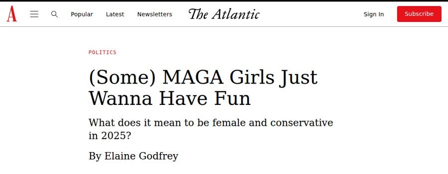 The Atlantic: (Some) MAGA Girls Just Wanna Have Fun