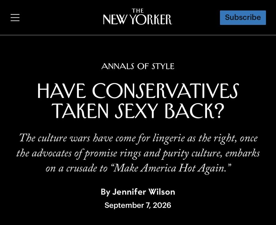 The New Yorker: Have Conservatives Taken Sexy Back?